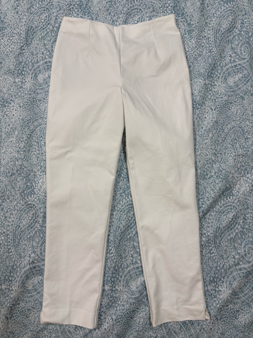 Lilly Pulitzer White and Tan Waistband Pants